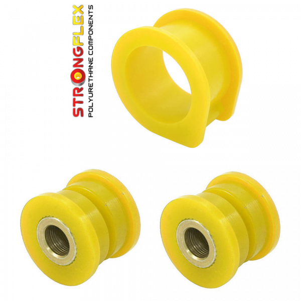 Poly Polyurethane steering rack bushes to suit Lexus SC300 and Soarer.