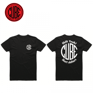 The CUBE Speed "Shift Yeah" T-shirt is super comfortable and comes printed on awesome quality 100% cotton ascolour brand, black T-shirts.