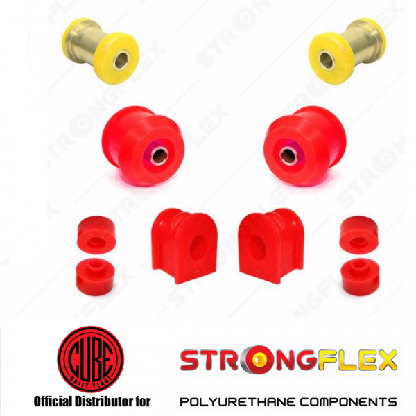 Poly Polyurethane bushes to suit Silvia 180SX 200SX 240SX S13. Including front sway bar, steering rack bush, radius arm, track control arm, upper control arm, lower control arm