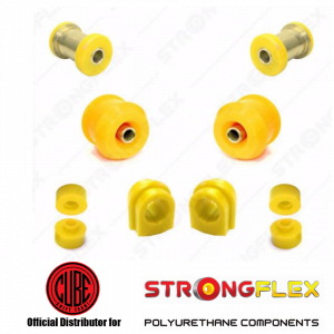 Poly Polyurethane bushes to suit Silvia 200SX S15. Including front sway bar, steering rack bush, radius arm, track control arm, upper control arm, lower control arm