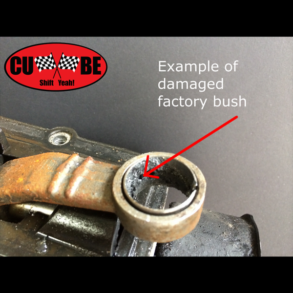 CUBE Speed - shifter to gearbox bush to suit Toyota W55 W57 W58 transmissions - damaged broken bush