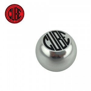 CUBE Speed - Black on silver billet gear shift knob to suit CUBE short shifters