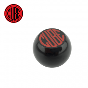 CUBE Speed - Red on black billet gear shift knob to suit CUBE short shifters