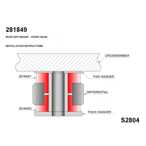 Nissan Z32 300ZX differential bush install detail